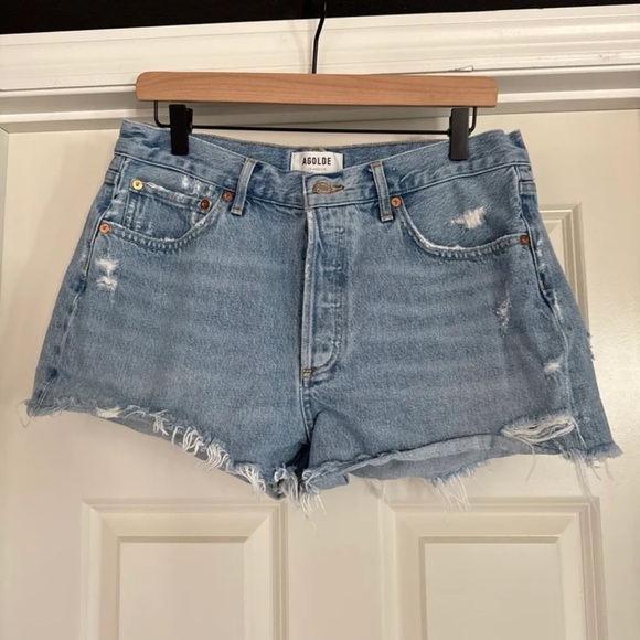 AGOLDE PARKER VINTAGE CUT OFF SHORT IN SWAPMEET size 29 - Picture 7 of 12